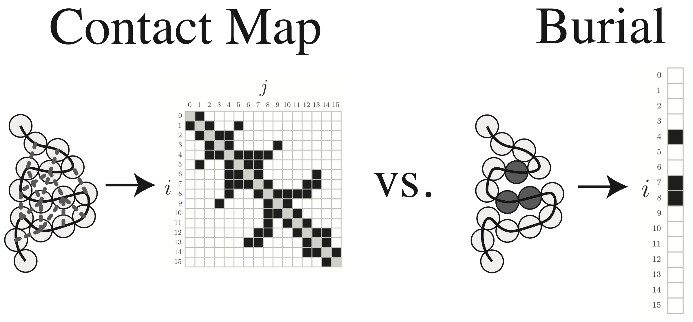 contact map vs burial